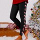 thumbnail image 2 of Leggings con bolsillos Gibobby para dama Pantalones de yoga ajustados estampado copa navideña Mujer estilo 3 Negro M, 2 of 5