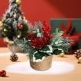 thumbnail image 4 of Christmas Table Decoration, 7.4 Inch Christmas Centerpiece Small Potted Christmas Tree, Pine Cones and Berries, Xmas Artificial Plants for Tables, Home, Mantel Holiday Decor, 4 of 6