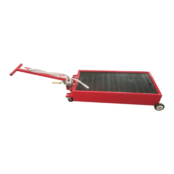 UBesGoo 20 Gallon Oil Drain Pan Low Profile Dolly with Pump and Wheels