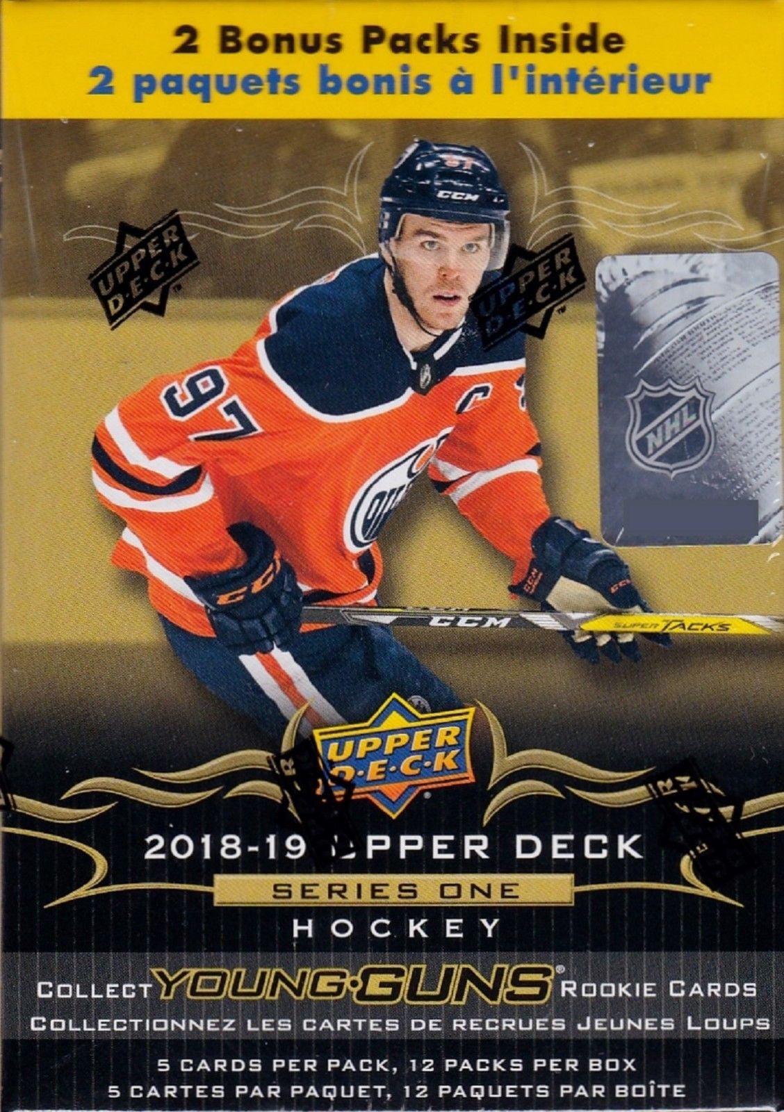 2019 2020 Upper Deck Hockey Series One Factory Sealed Unopened Blaster Box of 8 Packs Possible Young Guns Rookies and Jerseys