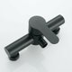 thumbnail image 3 of Grifo de ducha para baño, grifo de ducha de acero inoxidable negro para bañera, cabezal de ducha montado en la pared, 3 of 5