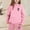 Pink, variant on Girls Boys 2 Piece Tracksuit Athletic Sweatsuits Sets Hooded Sweatshirt and Jogger Sweatpants Clothing Casual Sets (Purple,8-9 Years)