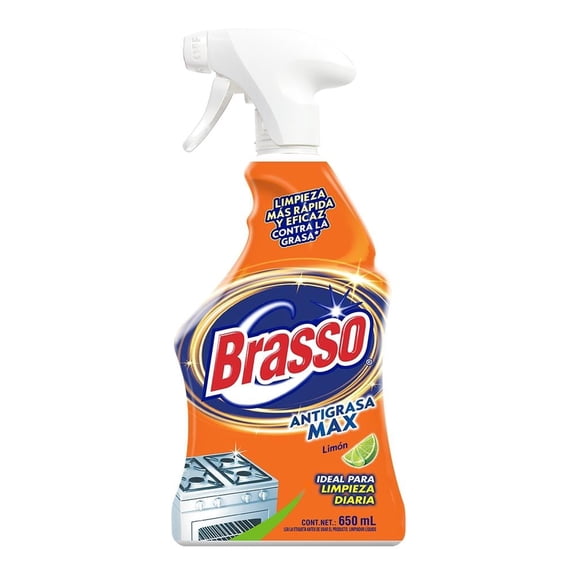 Limpiador líquido Brasso Gold antigrasa aroma limón 650 ml
