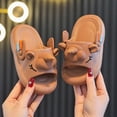 thumbnail image 4 of HCNTES Children's Dailywear Slides Soft Non-Slip Slippers Sandals for Kids Boys Girls Indoor Outdoor Spring Summer Beach Pool(Z01-Coffee,11), 4 of 6