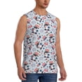 thumbnail image 2 of Uemuo I Love USA Pattern Men's Sleeveless T-Shirt,Muscle Athletic Tank Top, Moisture-wicking Quick-dry Breathable Classic Tee Top for Gym Run Outdoor Sports-Large, 2 of 8