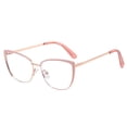 thumbnail image 1 of Gafas de sol metálicas con cristales planos que bloquean la luz azul, ideales para viajar, con acabado pintado., 1 of 4