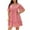 A-Hot Pink, variant on Jinhomg Womens Loose Summer Dress Elegant Ditsy Floral Print Ruffle Mini Dresses Plus Size Comfy Short Sleeve V-Neck Casual Dress Gray XL