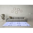 thumbnail image 3 of Ahgly Company Machine Washable Indoor Rectangle Abstract Blue Modern Area Rugs, 5' x 7', 3 of 4