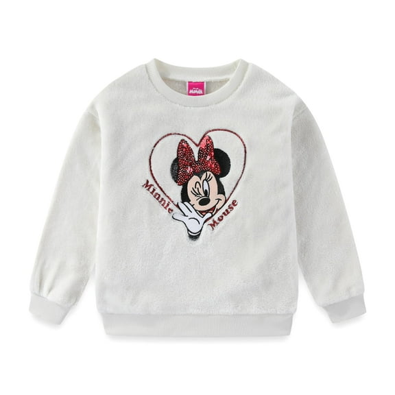 Disney Minnie Mouse Crewneck Pullover Sweatshirt (Girls), Sizes 4-6X