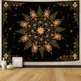 thumbnail image 4 of Gojian Boho Floral Mandala Tapestry Wall Hanging Pink Bohemian Flower Medallion Tapestry Aesthetic Watercolor Hippie Indian Small Tapestries for Bedroom Living Room Dorm Decor, 4 of 6