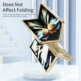 thumbnail image 6 of ELEHOLD for Samsung Galaxy Z Fold 4 Leveling Hinge Folding Case, HD Transparent Plating Frame Wireless Charging Hidden Kickstand 360° Full Protection Anti-Drop Shockproof Case for ZFold 4 7.6",Gold, 6 of 7