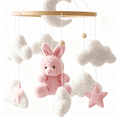 thumbnail image 4 of BESTSKY 2026 New Baby Crib Mobile Bunny Nursery Mobile for Boys Girls Mobile Nursery Decor for Infant Bedroom Hanging Baby Mobile for Bassinet Newborn Baby Gift, 4 of 7