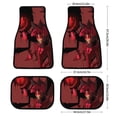 thumbnail image 2 of Hazbin Hotel 4 Pcs Car Floor Mats Universal Fit Floor Mats Front & Rear Liners for Trucks Van SUV Auto, 2 of 8