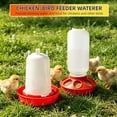 thumbnail image 3 of WLGJL Plastic Chick Feeder and Waterer Kit,0.3Gal Feeder and 0.4Gal Waterer with 3 Adjustable Heights for Baby Chicken Duck Brooder,2PCS, 3 of 7