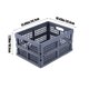 thumbnail image 3 of Plastic Folding Storage Basket | Ventilated Mesh Design | Multipurpose Organizer for Snacks, Stationery, Cosmetics, Fruit | Durable & Stackable | 13.78x10.43x7.28 in | 1-Pack | White or Gray, 3 of 6