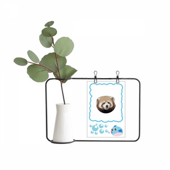 Brown Jungle Civet Cats Lovely Little Transparent Glass Hanging Vases Decoration Bottle