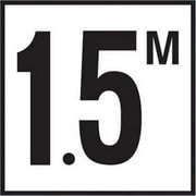 6 in. Smooth Ceramic Tile Metric MDM Series Depth Marker - 1.5M