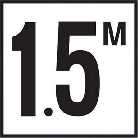 6 in. Smooth Ceramic Tile Metric MDM Series Depth Marker - 1.5M