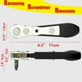 thumbnail image 3 of fuzhong-Right Angle Screwdriver Kit-Including 90 Degree Offset Screwdriver 21pcs Bent Ratchet Wrench Bit Socket,Mini Low Profile Ratcheting Wrench Set, Angled for Tight Spaces Phillips Screwdriver Me, 3 of 4