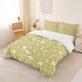 thumbnail image 3 of Erosebridal Vintage Flower Duvet Cover Set for Women, Yellow Bedding Full, Reversible, 3pcs 1 Duvet Cover and 2 Pillowcases, No Comforter, 3 of 6