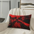 thumbnail image 5 of Lsque The Red Head Skull Pattern Pillow Case – Soft & Cozy Throw Pillow Cover, Hypoallergenic Cushion Case for Sleeping Women with Envelope Closure-20"x30", 5 of 6