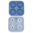 thumbnail image 1 of Xihbxyly Bandeja para Cubitos de Hielo, Molde de 4 Agujeros, Fácil Desmoldar, Diseño Compacto, Apto para Uso Alimentario, Ideal para Cocina, 18 X 11,9 X 5,5 Cm, 1 of 2