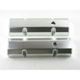 thumbnail image 1 of Tall Aluminum Valve Cover Flat Top Short Bolts with Holes for 1958-1987 SBC Fabricated, Silver Anodized, 1 of 1