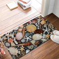 thumbnail image 2 of Seashells Entrance Door Mat,Seashells Weathered Wood Decor Doormat,Non-Slip Carpet Rugs with Felt Decorative for Home/Indoor/Outdoor 17" x 30", 2 of 6