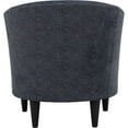 thumbnail image 4 of Fox Hill Trading Windsor 17.5" Traditional Fabric Club Chair in Gray, 4 of 4