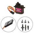 thumbnail image 3 of 12Pcs Mg90S Servo Micro 180 9G Servo Motor Engranado Micro Servo Motor 9G Robot Inteligente Compatible Con Proyecto Raspberry Pi Coche Helicóptero Avión Barco (180 Giratorio), 3 of 5