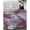 thumbnail image 3 of Ahgly Company Machine Washable Indoor Square Abstract Purple Area Rugs, 3' Square, 3 of 7