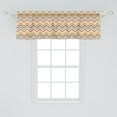 thumbnail image 2 of Ambesonne Grey Chevron Valance Pack of 2, Pastel Triangle Wave, 54"X18", Multicolor, 2 of 2