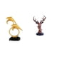 thumbnail image 1 of Figura de delfín,Colección de adornos de escritorio con figuras de delfines,Figura de cabeza de ciervo,Adorno de cabeza de ciervo,estatua de animal decorativa,Figura de cabeza de ciervo para, 1 of 8