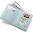 thumbnail image 3 of Tool Bag Light Green Women Wallets Small Leather Bifold Pocket Wallet Ladies Mini Short Purse, 3 of 4