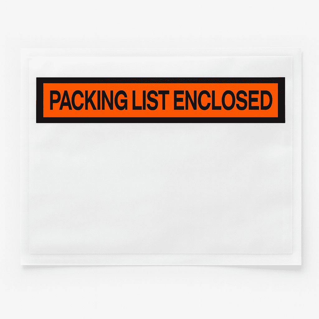 Packing List Enclosed Poly Envelopes, Self-Adhesive, 4.5 X 5.5", Printed -PLE, 500 Count