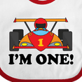 thumbnail image 4 of Inktastic Race Car 1st Birthday Boys Baby Bib, 4 of 4