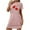 Pink, variant on WREESH Nightgowns for Women Sleep Shirts Plus Size Short Sleeves Heart Print Night Shirts Soft Sleepwear Black