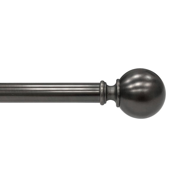 Cortinero Ajustable Simple 1" 182-365 Cm Gunmetal
