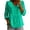 Green, variant on Long Sleeve Shirts for Women 2026 Spring Cotton Linen Peter Pan Collar Button Roll Up Sleeve Loose Office Work Blouse Tops