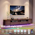 thumbnail image 4 of Modern TV Stand for Up to 100" TV, Modern Entertainment Center with LED Lights and Power Outlets, Sleek Entertainment Center & Media Console for Living Room, 4 of 6