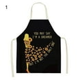 thumbnail image 1 of CNKOO Sunflower Pattern Apron Skin-friendly Breathable Cotton Flax Cooking Apron, 1 of 8