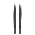 thumbnail image 1 of Juego de pinzas de precisión Uxcell 2Pcs ESD-11 de 120 mm, punta antiestática y antimagnética de acero inoxidable, 1 of 6