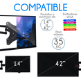 thumbnail image 2 of Soporte de pared para TV/Monitor de 14" a 42" negro, 2 of 5