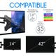 thumbnail image 2 of Soporte de pared para TV/Monitor de 14" a 42" negro, 2 of 5