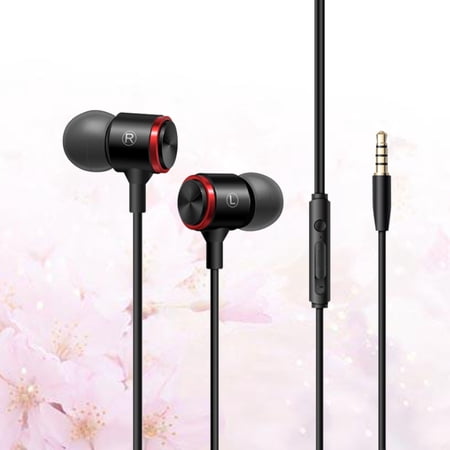 RENACLIPY Heavy Bass Metal Headphone in Ear Earphone with Vibrating Membrane and Upgrade Control