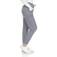 thumbnail image 4 of Hey Collection Womens Knit Stretch Scrub Joggers Scrubs Pants, Grey, Small, 4 of 5
