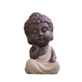 thumbnail image 3 of Adorno Hecho para Casa de Té, Tienda de Bebidas, Decoración para hogar, Miniatura - Blanco Macarena Pequeña estatua de Buda, 3 of 6