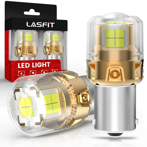 Bombillas LED LASFIT L2 1156 7506 P21W 1003 BA15S 6000 K, 2 unidades