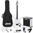 thumbnail image 1 of LyxPro Beginner 39” Electric Guitar & Electric Guitar Accessories, White, 1 of 7