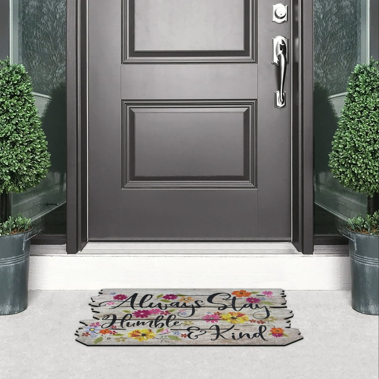Home is Where You Park It RV Doormat Flocked Coir Door Mat 
